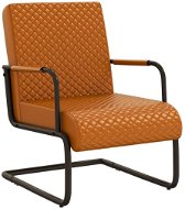 Konzolová židle hnědá umělá kůže, 325780 - Křeslo