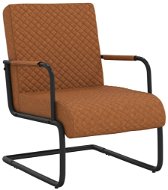 Konzolová stolička matno hnedá umelá koža, 325781 - Kreslo
