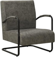 SHUMEE polohovací křeslo, textil, hnědé - Křeslo