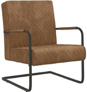 Konzolová stolička hnedá zamat, 325732 - Kreslo