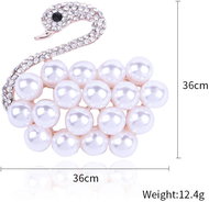 Feng Shui Harmony Brož Labuť bílá - Brooch