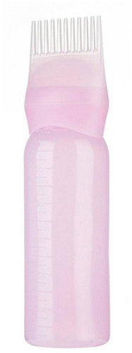 APT Plastic bottle with hair dye comb 150 ml - pink - Dispensing Bottle - Main image
