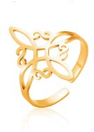 STYLEA Prsten s nastavitelnou velikostí Parados, zlatá ocel - Ring