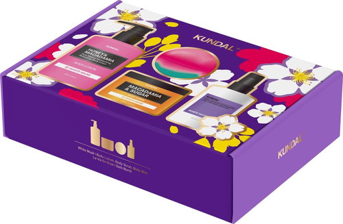 Kundal Bath and Body Gift box White Musk dárkový set s vůní Konvalinky - Cosmetic Gift Set - Main image