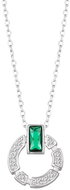 Preciosa Sublime with cubic zirconia, emerald (Ag 925/1000, ) - Necklace
