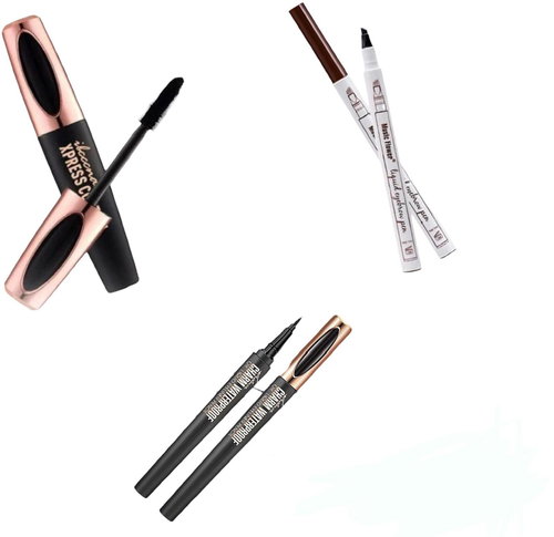 Sada pro dokonalý makeup, řasenka, linky, tužka na obočí - Cosmetic Set - Main image