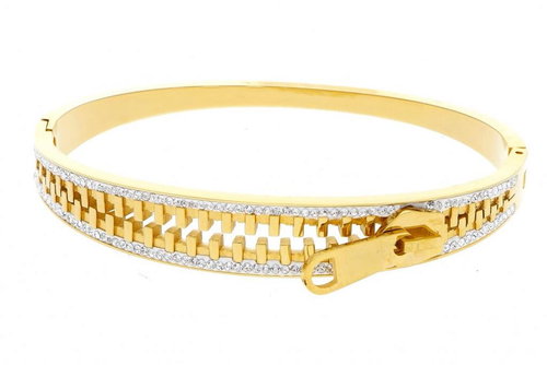 Ewena Women's Zip Gold Bracelet LHU244 - Bracelet - Main image