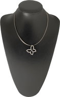 E. L. 3 Butterfly shield crystal - Necklace