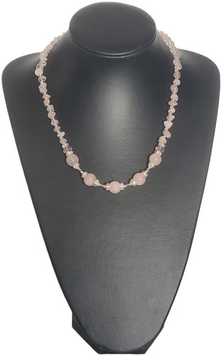 E. L. 133 Rose quartz - Necklace - Main image