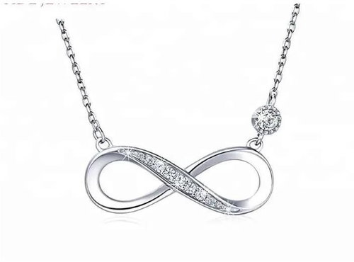 Bear Necklace infinity sterling silver 925/1000, 4 g, silver - Necklace - Main image