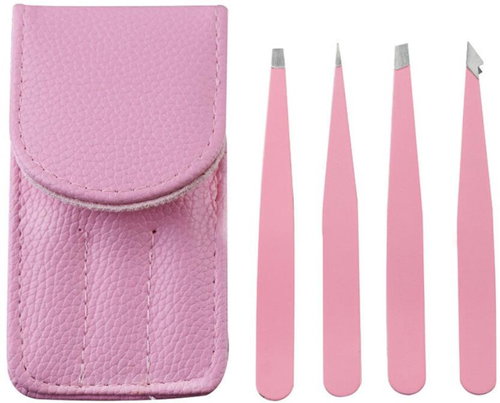 Gaira 4814 Tweezers set, pink - Tweezer - Main image