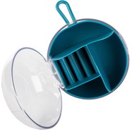 Verk 24310 Přenosný cestovní organizér na šperky, tmavě modrý - Krabička na šperky