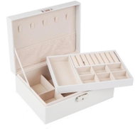 Verk 01788 Design jewellery box 23 × 17 × 9 cm, white - Jewellery Box