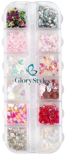 GloryStyles Nail decoration set 01 - mix - Nail Decoration - Main image