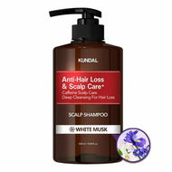 Kundal Natural Caffeine & Intensive Scalp care+ šampon proti vypadávání vlasů s Kofeinem, White Musk - Přírodní šampon
