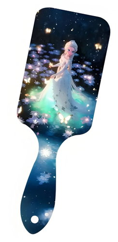 Excellent Hair Brush Magic Water Lilies, black - Hair Brush - Main image