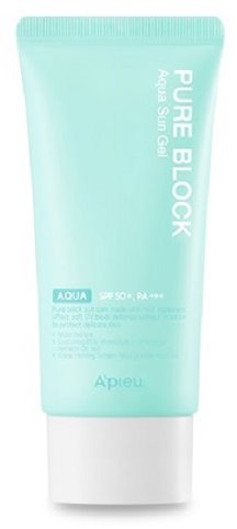 A'PIEU Pure Block Aqua Sun Gel EX SPF50+/PA+++, 50 ml - Sunscreen - Main image