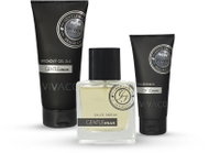 Vivaco Gift Set Gentleman Silver - EdP 50 ml + strengthening cream 100 ml + shower gel 200 ml - Men's Cosmetic Set