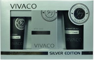 Vivaco Gentleman Silver Gift Set - aftershave + strengthening cream + shower gel - Men's Cosmetic Set