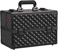 YAHEE LUXURY Cosmetic Case - Diamond Black/Red - Makeup Case