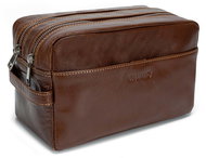 Valmio Trip-1052 Brown leather cosmetic bag - Make-up Bag