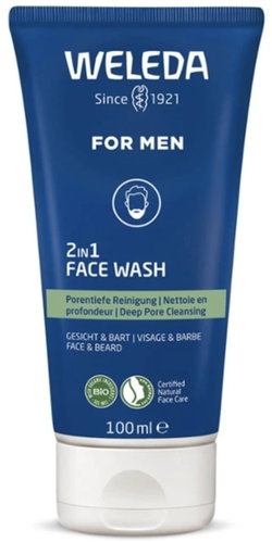 Weleda For Men 2in1 Cleansing Gel for face and beard 100 ml - Cleansing Gel - Main image