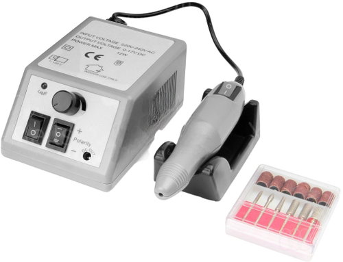 Verk 24499 Nail grinder with attachments, grey - Nail Grinder - Main image