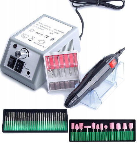 TopKing Professional nail grinder Mercedes 2000 with 53 attachments, grey - Nail Grinder - Main image