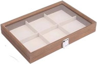 Colektio Jewellery case with glass lid - 6 compartments - Jewellery Box