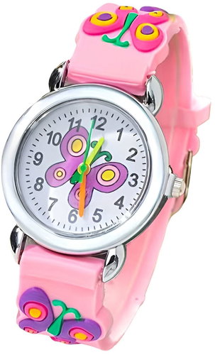 QKIDS Analogue Watch - Butterfly - Children's Watch - Main image