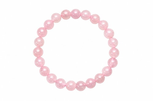 Colektio Rose Quartz Bracelet 8 mm - Bracelet - Main image