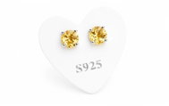 Colektio Citrín fazet. náušnice (Ag 925/1000, 0,23 g) - Earrings