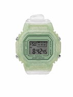 Leventi Dětské LED digitální sportovní hodinky zelené - budík, stopky a podsvícení - Children's Watch