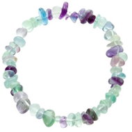 Colektio Duhový fluorit náramek sekaný - Bracelet