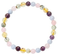 Colektio růženín, ametyst, citrín náramek 6 mm - Bracelet