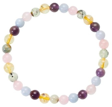 Colektio Rose Quartz, Amethyst, Citrine Bracelet 6mm - Bracelet - Main image
