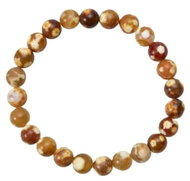 Colektio Ohnivý achát náramek 8 mm - Bracelet