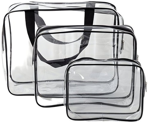 RETOO Vodotěsná průhledná kosmetická taška, sada 3 ks - Make-up Bag - Main image