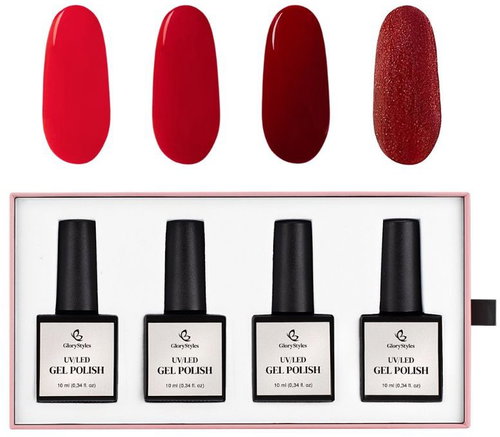 GloryStyles Sada gel laků GP17 Red - Nail Polish - Main image