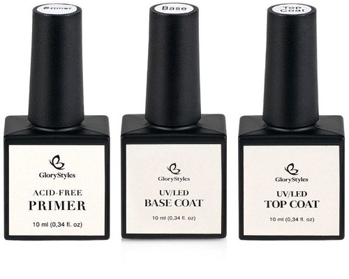 GloryStyles Sada primer + base coat + top coat - Kit - Main image