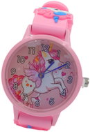 QKIDS Hodinky růžové - Bílý jednorožec - Children's Watch