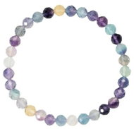 Colektio Duhový fluorit náramek 4 mm - Bracelet