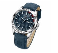 Leventi Poedagar 895 Luxusní pánské hodinky Quartz 45 mm modré - Watch