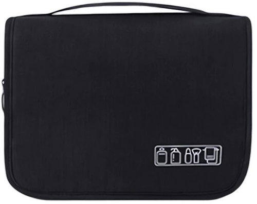 Verk 24390 Hanging Travel Toiletry Organiser, Black - Make-up Bag - Main image