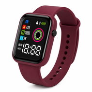 LEVENTI Children's LED Digital Watch Burgundy Red – Sports Style - Children's Watch