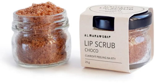 Almara Soap Cukrový peeling na rty s vůní kakaa - Lip Scrub Choco,  25 g - Lip Mask - Main image