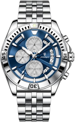 Leventi POEDAGAR 695 Quartz, silver and blue - Watch - Main image