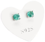 Colektio Smaragd fazetovaný (Ag 925/1000, 0,23 g) - Earrings