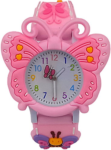 QKIDS Fluttering Butterfly watch, pink - Children's Watch - Main image