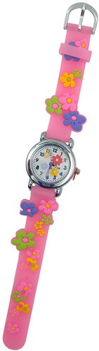 QKIDS Flower watch, pink - Children's Watch - Main image